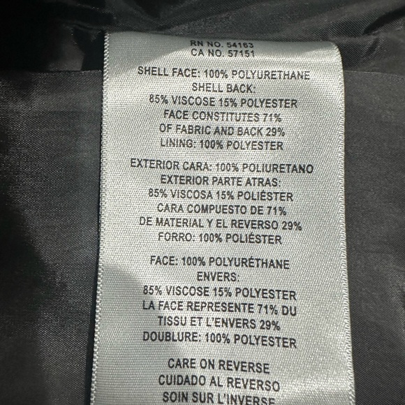 Levi’s Ladies Black Faux Vegan Leather Zip Biker Jacket Women’s Size SMALL NEW - Picture 11 of 12